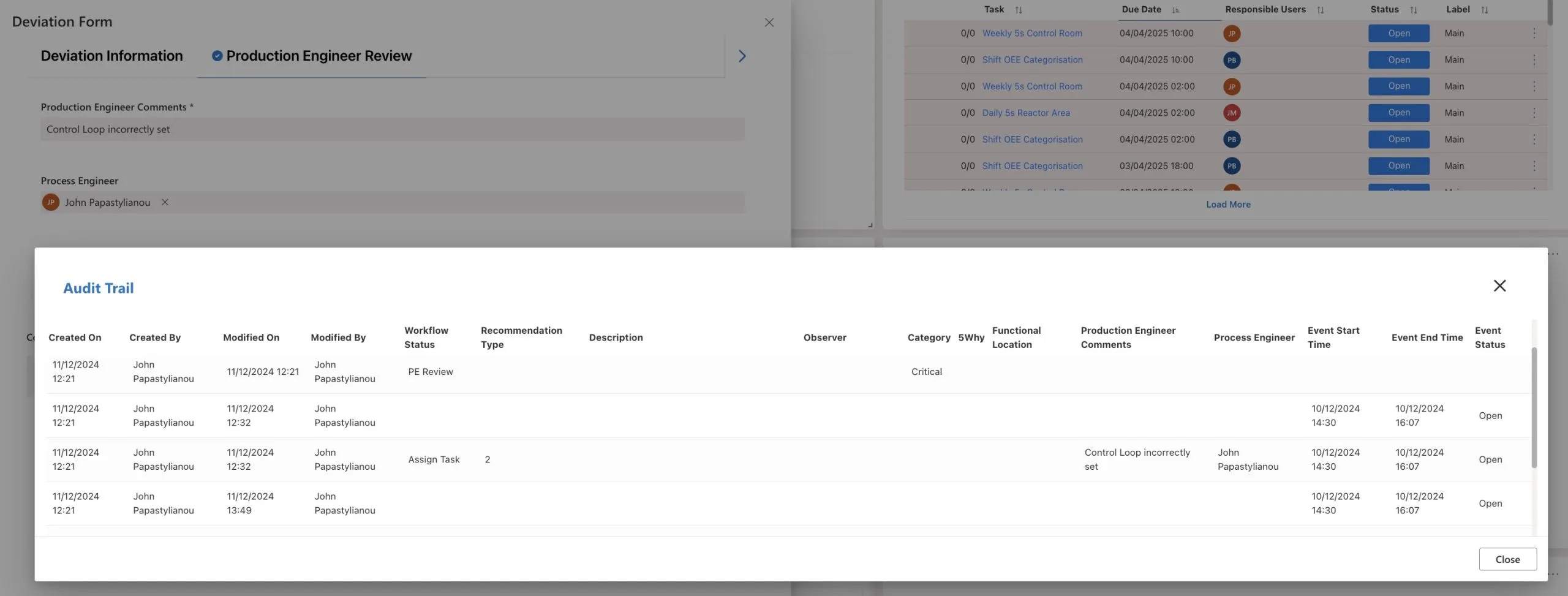 Cyzag's Audit Trail automatically tracks, audits, and maintains records within the platform.